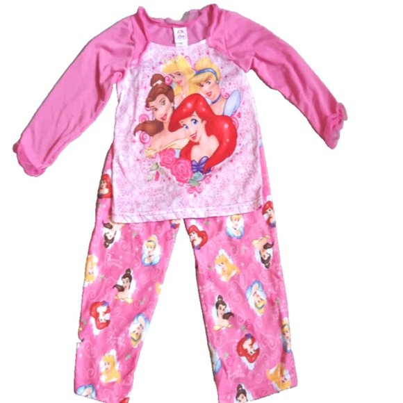 Disney Girls PRINCESS 2PC Pajamas Set Belle Snow White Cinderella Pajama… - Picture 5 of 8